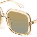 miyya Oversized Polarized Sunglasses Women, Trendy Retro Sun Glasses for Women 2025, Oversized Shades
