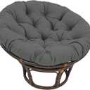 Papasan Round Chair Cushion, Thickened Soft Egg Chair Cushions Replacement, Hanging Swing Seat Pads for Outdoor Indoor Garden Patio (Without Seats) (39inX39in, Dark Grey)