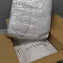 basic home 18x18 Decorative Throw Pillow Inserts-Down Feather Pillow Inserts-Square-Cotton Fabric-Set of 2-White.