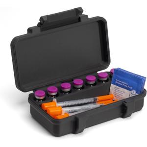 3ml Vial and Syringe Case | for Peptide Vials | Fridge and Freezer Safe for Travel and Fridge Organization