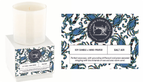 Sewing Down South, Hand Poured Soy Candle, Driftwood and Salt Air  9.0 OZ