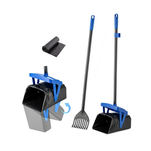 TIMINGILA Pooper Scooper Swivel Bin & Rake for Large Medium Small Dogs Non-Breakable Dog Poop Scooper with 20 Waste Bags Easy to Clean Pet Waste Use for Yard, Grass, Dirt or Gravel - Pet Supplies