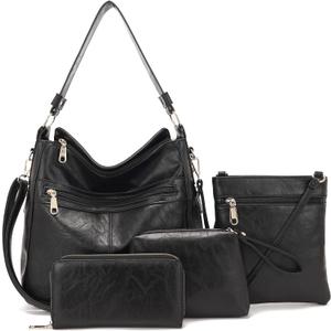 Purses For Women Handbags And Wallet Set Large Hobo Crossbody Bag Ladies Purse Totes 4 PCS | And Wallet Set, Large, Ladies Purse, 4 PCS