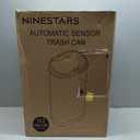 Ninestars DZT-50-25 Motion Sensor Trash Can, Large, Silver