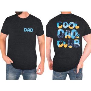Dad Shirt Men Cool Dad Club T-Shirts Father's Day Tops Daddy Birthday Gift Clothes Dark Grey,L