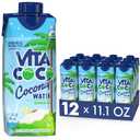 Vita Coco Coconut Water, Pure Organic | Refreshing Coconut Taste | Natural Electrolytes | Vital Nutrients | 11.1 Oz (Pack Of 12) (EXP 07/05/26)