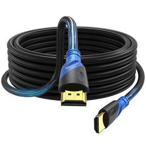 4K HDMI 20 FT Cable (HDMI 2.0,18Gbps) Ultra High Speed Gold Plated Connectors,Ethernet HDMI Cord, 4K@60HZ 2K 1080P 3D ARC Compatible with UHD TV Monitor Laptop Xbox PS4/PS5 ect(6m)