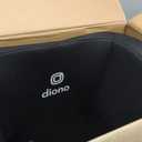 Diono Airi Lightweight High Back Booster Seat, Foldable Travel Friendly, Slim 3-Across Fit, 40–100 lbs/43–57 in, Frontal Impact Protection, Black