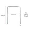 uxcell Square U-Bolts, 4 Sets 100mm Inner Width 150mm Length M8 Zinc-Plated Carbon Steel U Clamp Bolt with Nuts and Plates, for Boat Trailer