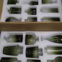 24PCS Mini Bud Vases As Wedding Centerpieces for Tables,Clear Bud Vases for Flowers,Small Flower Vases Suitable for Birthday Party,Anniversary,Wedding Reception,Baby Shower (Green, 24PCS)