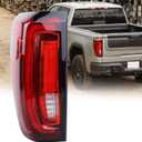 LED Type Tail Light LH Rear Lamp Fit for 2019 2020 2021 2022 2023 2024 GMC Sierra 1500 2500HD 3500HD Limited With Bulbs Left Driver Side Rear Lights GM2800310 86820473 84968740