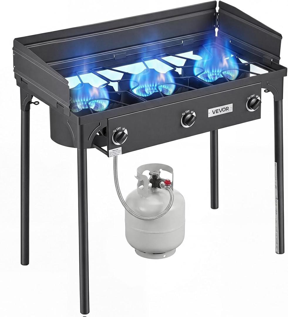 VEVOR Outdoor Propane Gas Stove, Propane LPG Gas Camping Stove,