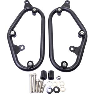 Black Motorcycle Saddlebags Bracket Side Mount Support Side Storage Bag Frame Bracket Holder for Honda Rebel 500 300 CMX500 CMX300 2017-2024