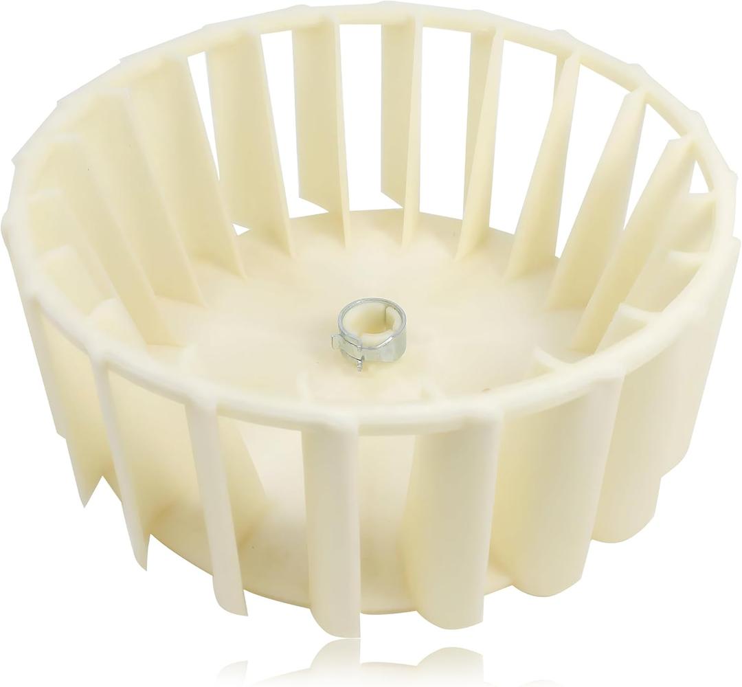 PartsBroz Y303836 Blower Wheel With Clamp - Compatible With Whirlpool Maytag Jenn-Air Dryer - Replaces AP4294048 PS2200270 303836 312913 3-12913 1245880 312913 K35-239 DE303 DE410 DE512 LDE512
