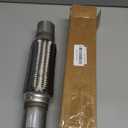 UNLRAE Flex Pipe,Heavy Duty Exhaust Flex Pipe,Car Accessories Stainless Steel Flexible Exhaust Pipes,Universal Muffler Tube Automotive Replacement,Suitable for Most Cars,Trucks (2"x8"/12")