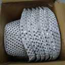 Coume 8 Pcs Light up Hats Bulk LED Cowboy Cowgirl Sequin Hats Rave Costume for Wedding Disco Glow in The Dark Party