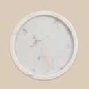 Kay31 9 Inch Premium White Marble Tray - Modern Natural Stone Organizer for Bathroom, Vanity, Kitchen & Home Decor