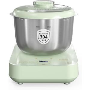 Sunvivi Electric Dough Maker with Weighing Function,5.2QT Dough Mixer with Ferment Function,Household Bread Maker Kitchen Flour Kneading Machine with Stainless Steel Bowl,Face-up Touch Panel