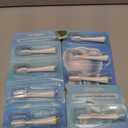8 Pack Toothbrush Replacement Heads for Waterpik Sensonic Complete Care CC-04CD010-1, and for Waterpik Sensonic Electric Toothbrush STW-03W020/STW-03W027, with Cover for White STWB-3WW-B