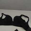 Plus Size Push Up Bra - Hide Back Fat, Smoothing, Supportive Underwire (38D, Black)