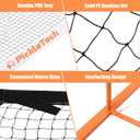 PICKLETECH 4.0 Slim Version Portable Pickleball Nets Outdoor Game 22 FT Pickleball Net-USAPA Regulation Size-Pickle Ball Net System with Carrying Bag for Driveway