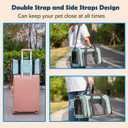 Cat, Dog Carrier for Small Medium Pet Carriers Up to15Lbs, Cats Carrier Soft- Sided Puppy Dogs Bag Portable Foldable Airline Approved Carrier Travel (Green 18 * 11 * 11)