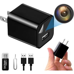 1080P WiFi Security Camera with Motion Detection, Hidden Spy Detector & Real-Time Alert, Indoor Surveillance Camera for Home/Office Safety