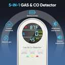 Carbon Monoxide Detectors - Natural Gas Leak Detector - 5-in-1 Carbon Monoxide Detectors Plug in - CO Detector Battery Backup with Brightness & Volume Adjustment for Home/RV/Travel/Camping (2 Packs)