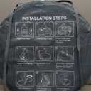 4 Person Easy Pop Up Tent,9.5X6.6X52'',Waterproof, Automatic Setup,2 Doors-Instant Family Tents for Camping, Hiking & Traveling (Green)