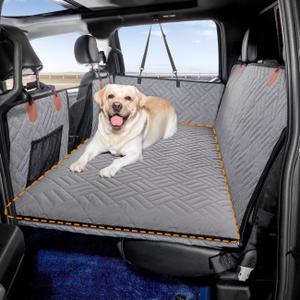 YJGF Dog Mat for Back Seat Extender for Dogs,Dog Bed for Car,Hard Bottom Seat Cover,Pet Cover for Hammock(Gray, for Truck Back seat Extender)