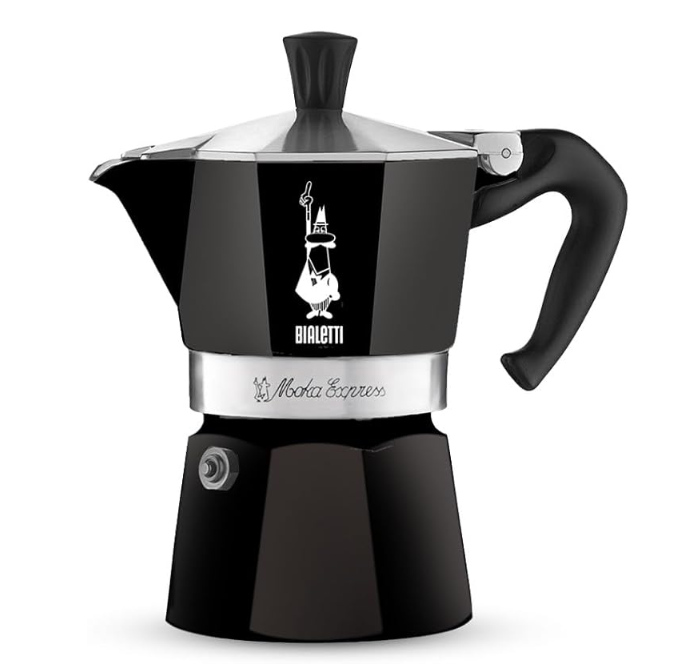 Bialetti - Moka Express Italia Collection: Iconic Stovetop Espresso Maker, Makes Real Italian Coffee, Moka Pot 3 Cups (4.3 Oz - 130 Ml), Aluminium, Colored in Red Green Silver