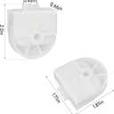 Refrigerator Freezer Drawer Roller AHJ72909001 for LG/Kenmore Freezer Tray Roller Replaces Part AHJ73329901 AP4671331-4 Pack