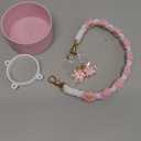 Silicone Boot Set for Owala Water Bottle 24 oz, 32 oz, 40 oz - Includes Anti-Slip Sleeve & Water Bottle Handle Strap, Perfect Owala Accessories, Fits Owala Tumbler, Owala FreeSip, Owala Candy Coated (Pink)