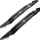 21 Inch Lawn Mower Blade Replacement AB2100 AB2101, Compatible with E-GO Power+ 56V Models LM2100 LM2101 LM2100SP LM2102SP LM2114 LM2114SP LM2125SP, Black Mulching Lawn Mower Blade2 PCS