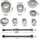 DPTOOL Bushing Press Kit Rear Axle Arm Suspension Bushing Removal Install Tool Kit Compatible with Audi Volkswagen Bushing Puller Tool