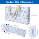TIASUSAN American Mahjong Tile Set, 166 Blue Tiles, Bag and Mahjong Accessories, 4 All-in-One Rack/Pushers, Mahjong Set Complete