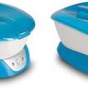 Homedics Paraffin Wax Machine for Hands - Hypoallergenic Hot Wax Hand Therapy Machine to Soothe and Moisturize Hands - Includes 3 Pounds of Wax and 20 Hand Liners (Pack of 2) (Blue)