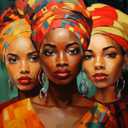 XTXGERL Paint by Numbers African American for Adults, Acrylic Oil Painting by Numbers Kits for Beginner with Brushes Art Crafts Canvas for Home Decor 16x20 inch / 40x50 cm