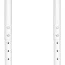 QLLY Adjustable Metal Table Leg, 24-40 inch, 60-100cm, Home Office DIY Desk Leg, Furniture Leg Set (2, White)
