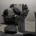 HKZ Fit RAV4 Hybrid Car Seat Covers Set for 2019 2020 2021 2022 2023 2024 2025 Toyota RAV4 Hybrid(Not for 2019-2025 Hybrid/Prime SE,XSE) - 5 Seats Full Set Leather(Black/Gray)