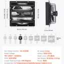 VEVOR 16 inch Exhaust Fan, Wall Mounted Attic Fan with Variable Speed, Temperature & Humidity Controller, 3000 CFM, Automatic Shutter
