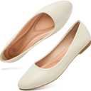 Hash Bubbie Women's Flats Shoes Ballet Flats Dress Shoes Comfortable PU Leather Slip on Shoes for Women