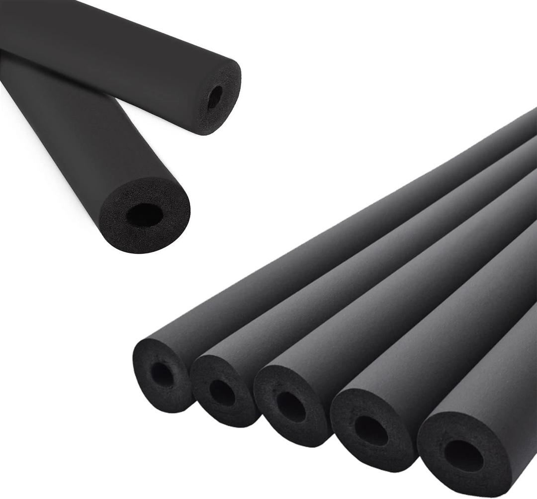 Pipe Insulation Foam Tube - 5/8" Foam Tubing for AC Unit, Guitar Stands, Exercise Machine Handle and Roof Rack, etc, 5/8"(16mm) ID 1-23/64"(34mm) OD - 6Ft