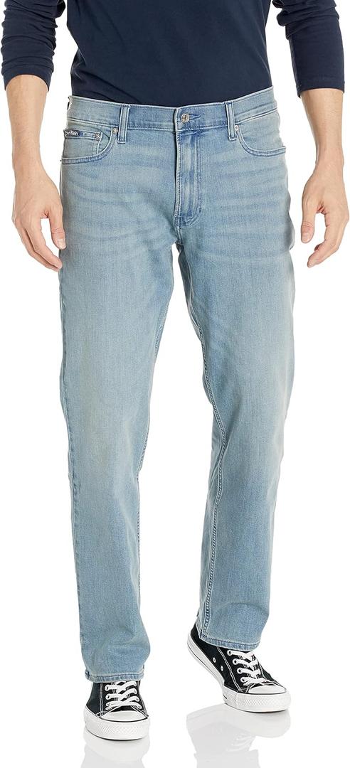 Calvin Klein Men's Straight High Stretch Jeans (36W x 32L, Allie Indigo)