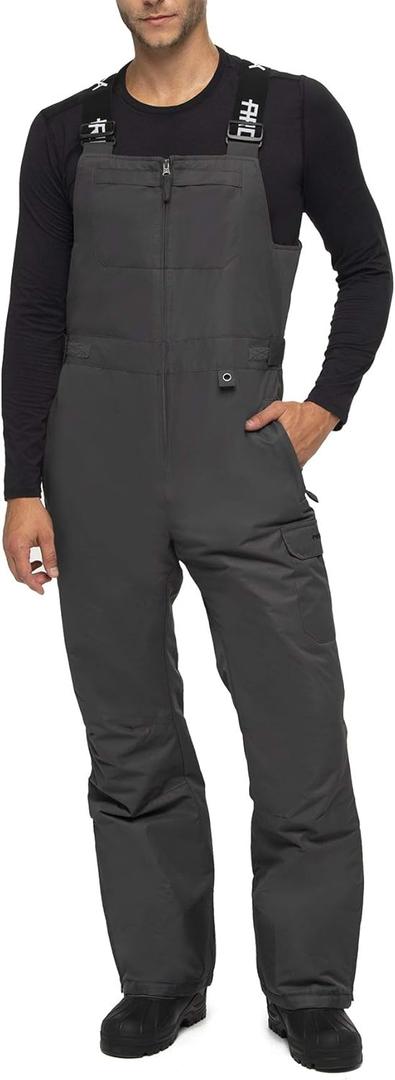 Arctix Men's Avalanche Athletic Fit Insulated Bib Overalls (Large/32" Inseam, Charcoal)