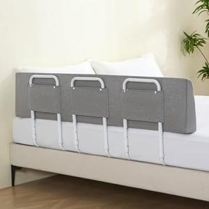 WYBITNY Bed Guard Rail for Toddlers, 59inch Foam Padded Side Rail for Queen King Twin Full Size Bed, Bedrail for Toddler, Kids Cosleep Bed Railing