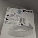 KOHLER 25875-0 Hyten 3" Height, Elevated Soft Close Elongated Toilet Seat, Contoured Seat with Grip-Tight Bumpers, Quick-Attach Hardware, No Slam Toilet Seat, White