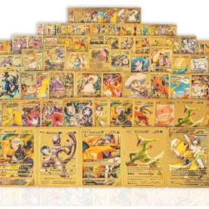 55Pcs Rare Gold Cards, Gold Foil Collectible Card Set, Suitable for Fans, Children and Collectors, No Duplicates, High-End Gift Game Set.