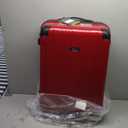 Kenneth Cole REACTION Out of Bounds Lightweight Hardshell 4-Wheel Spinner Luggage, Scarlet Red, 28-Inch Checked