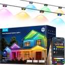 Govee Permanent Outdoor Lights 2, 150ft RGBIC Outdoor Lights with 108 LED Lights, IP67 Waterproof, 100 Scene Modes with 40lm White for Outdoor Decorations, Works with Alexa, Google Assistant, Black